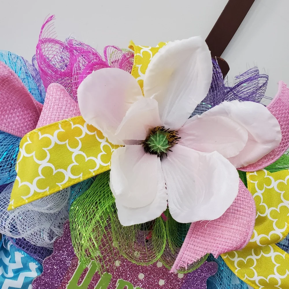 Happy Easter Egg Wreath